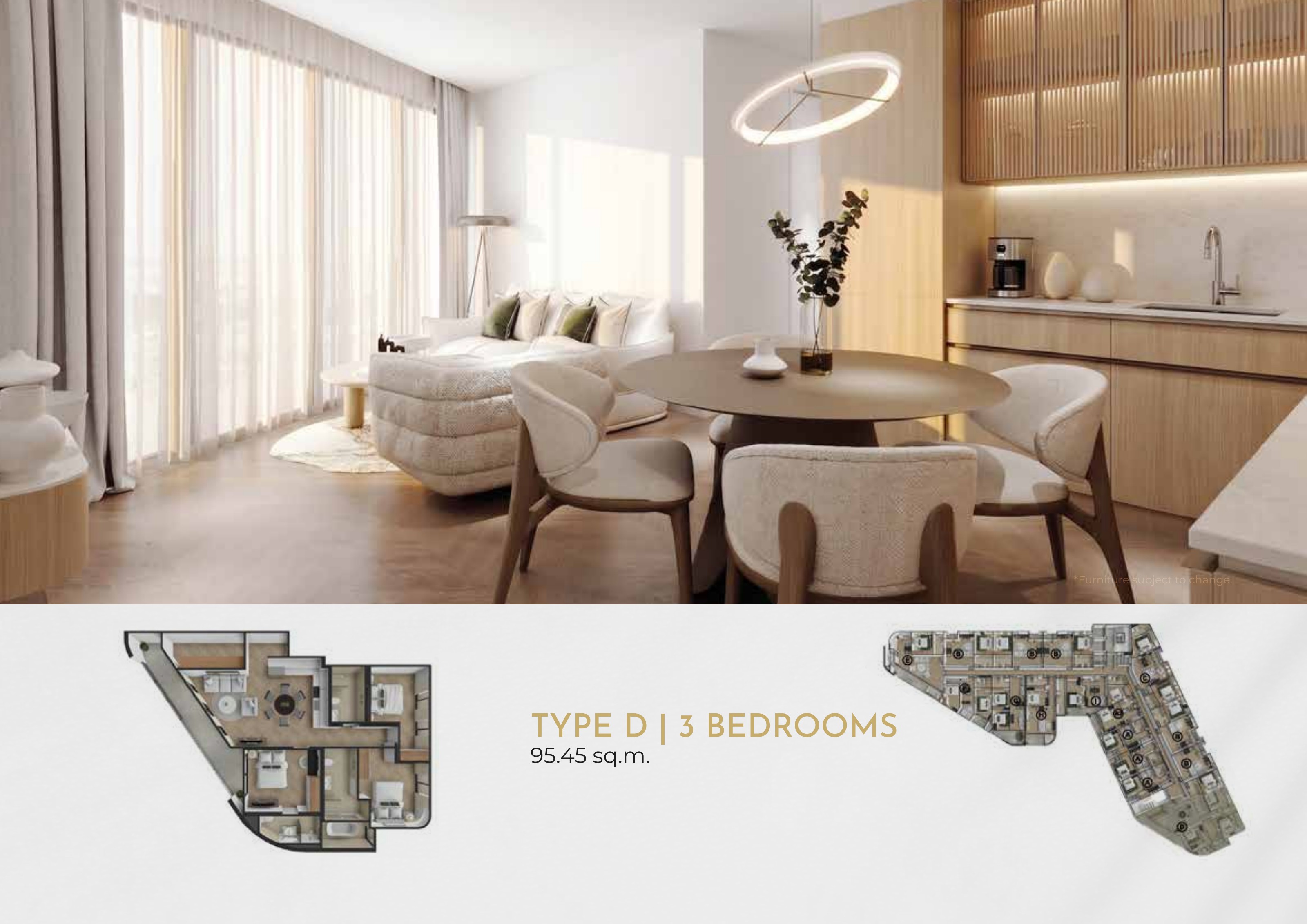 Type D · 3 Bedrooms