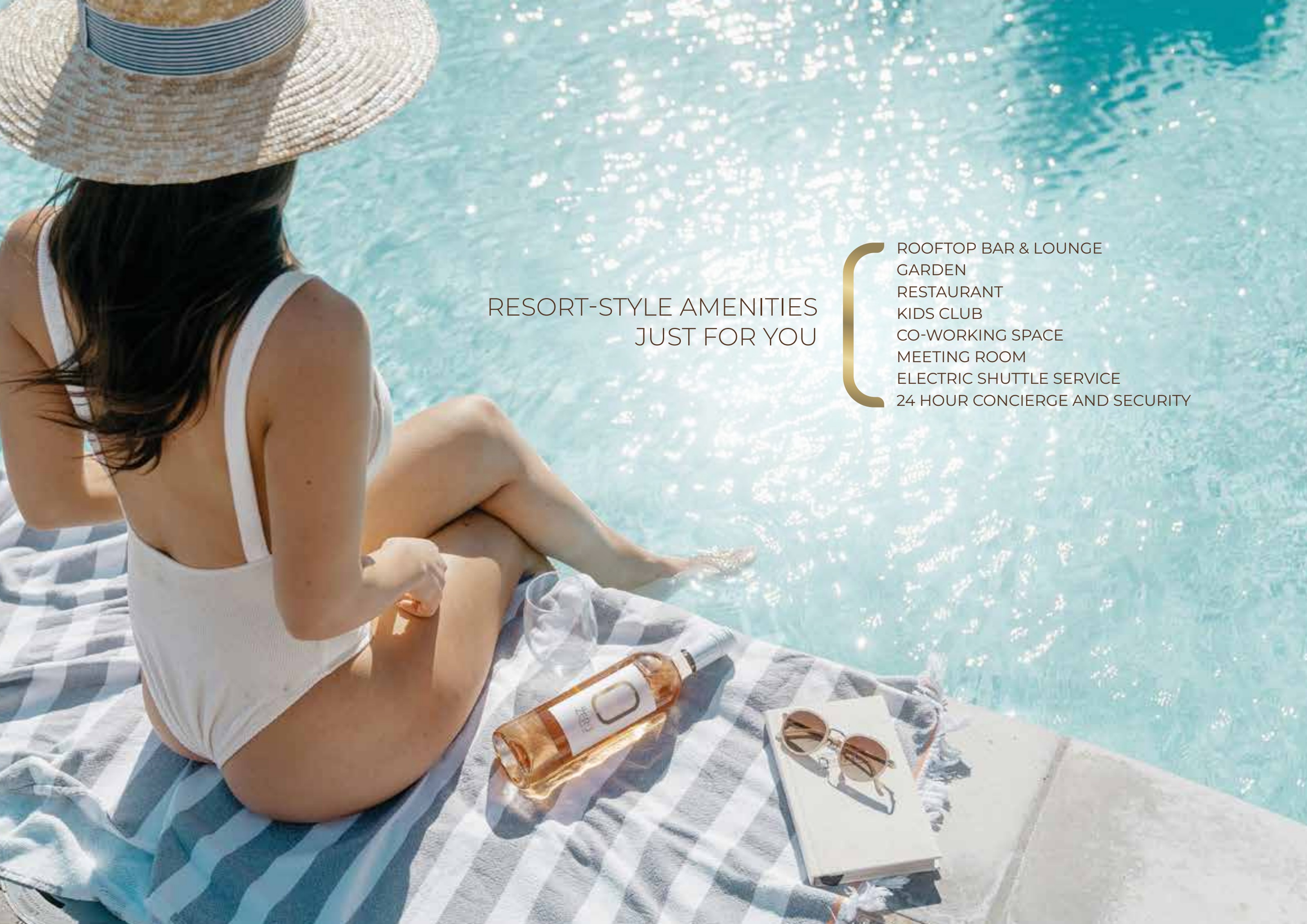 Resort-style pool deck at The Zero Bang Tao