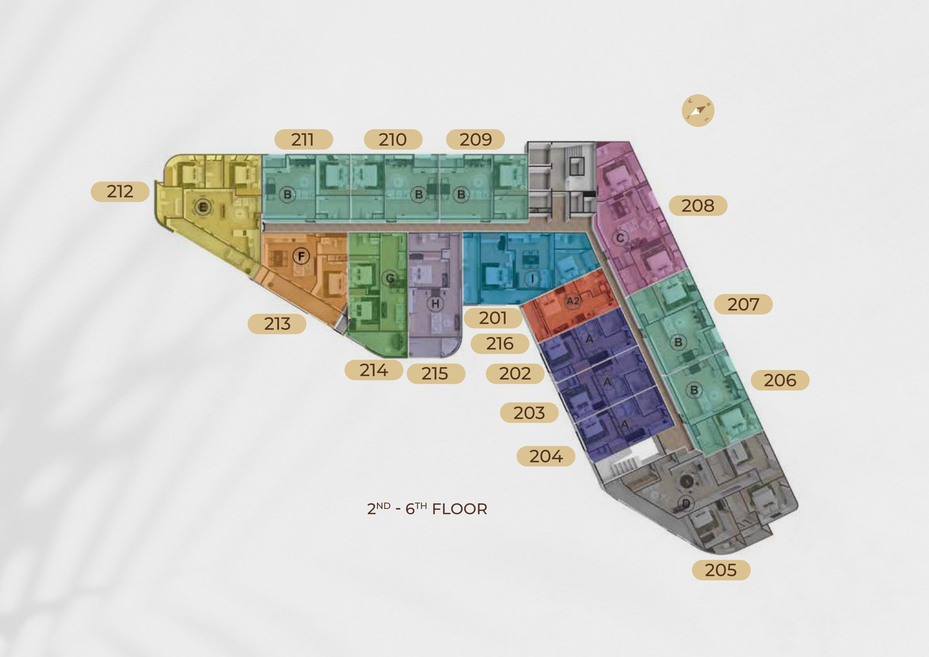 Floor Plate · Levels 2–6