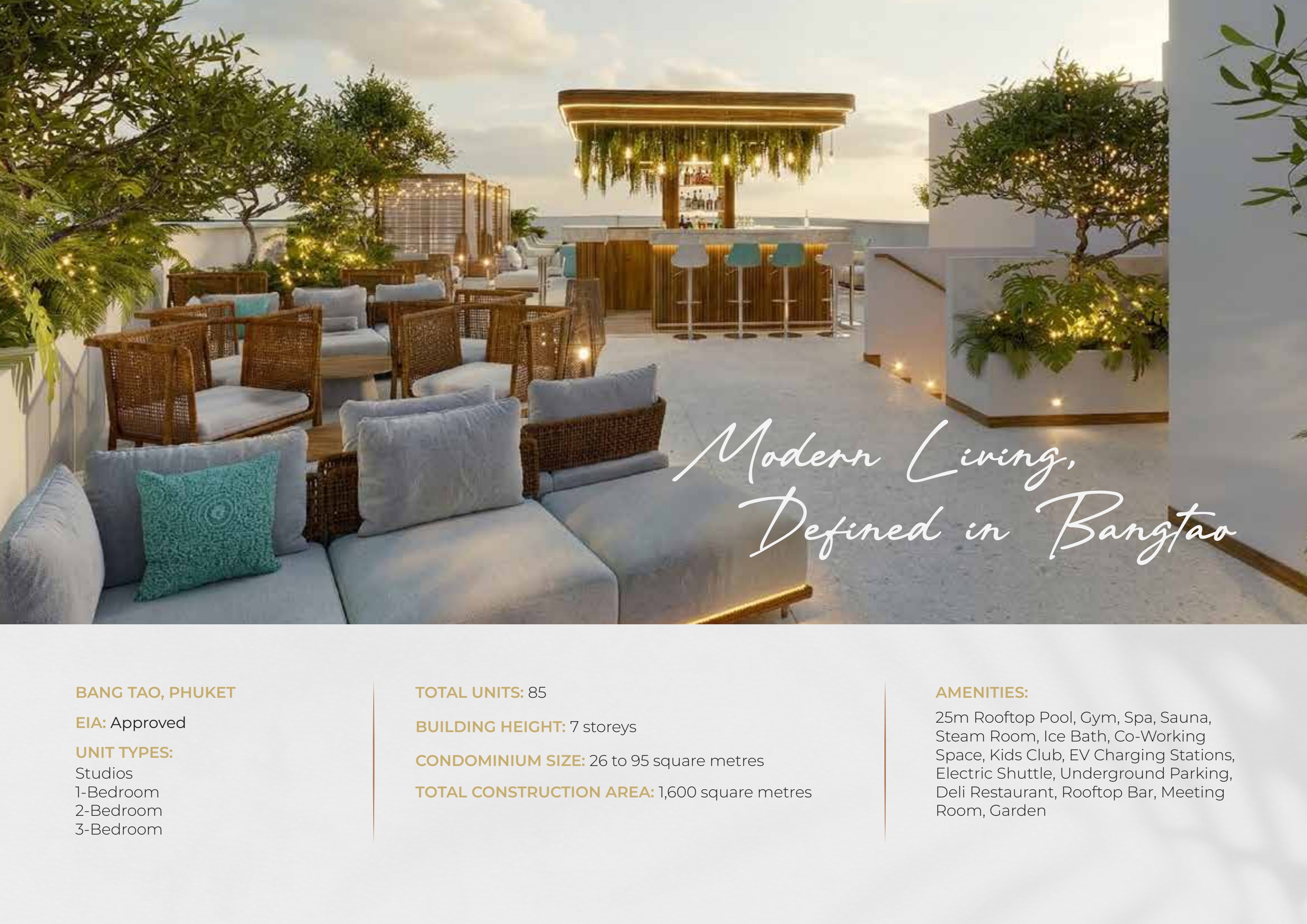 Rooftop bar and lounge at The Zero Bang Tao